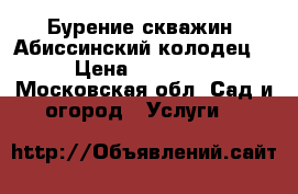 Бурение скважин (Абиссинский колодец) › Цена ­ 15 000 - Московская обл. Сад и огород » Услуги   